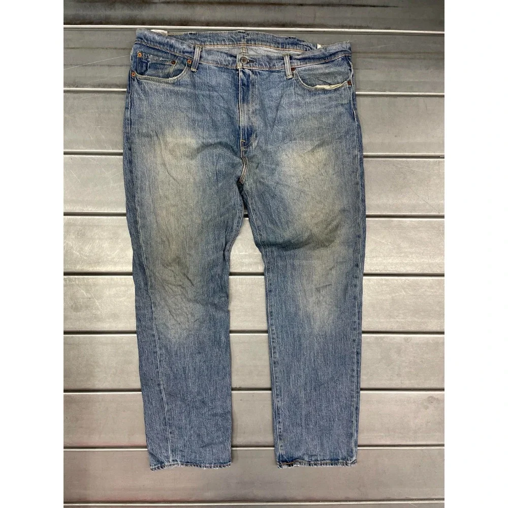 Levis 541 White Oak Denim Jeans Mens 40x32 Blue Light Medium Wash Denim Athletic